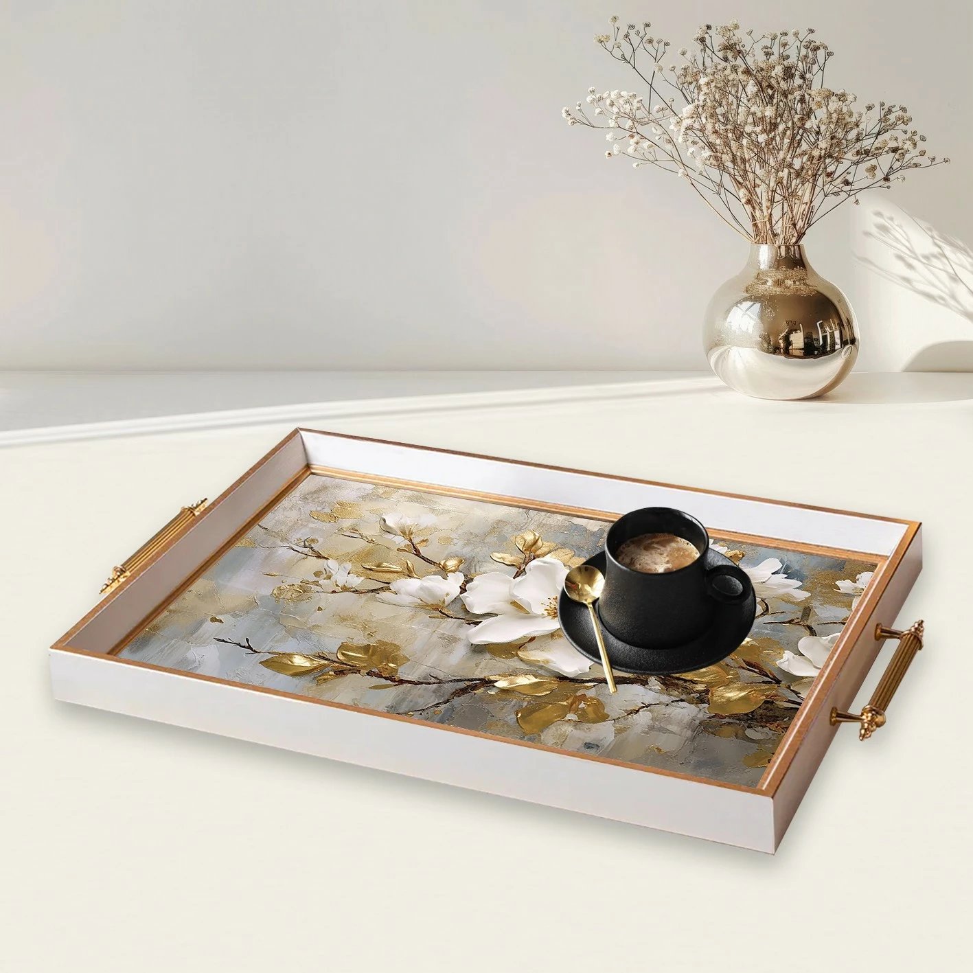 Tabaka dekorative prej qelqi, shumëngjyrëshe, Aberto Design, TPB9888