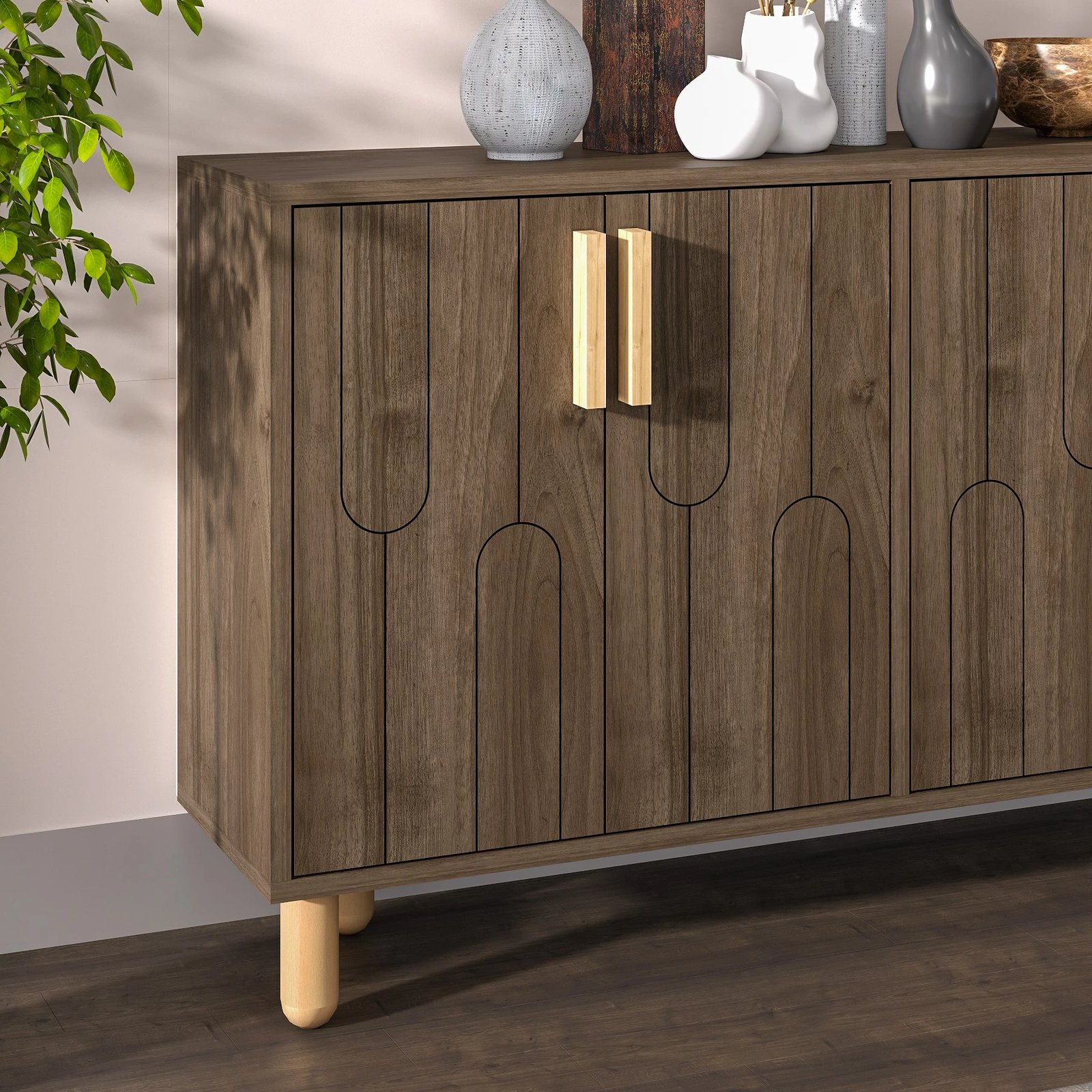 Konsol Skye Decor, ngjyrë arre, Vincent