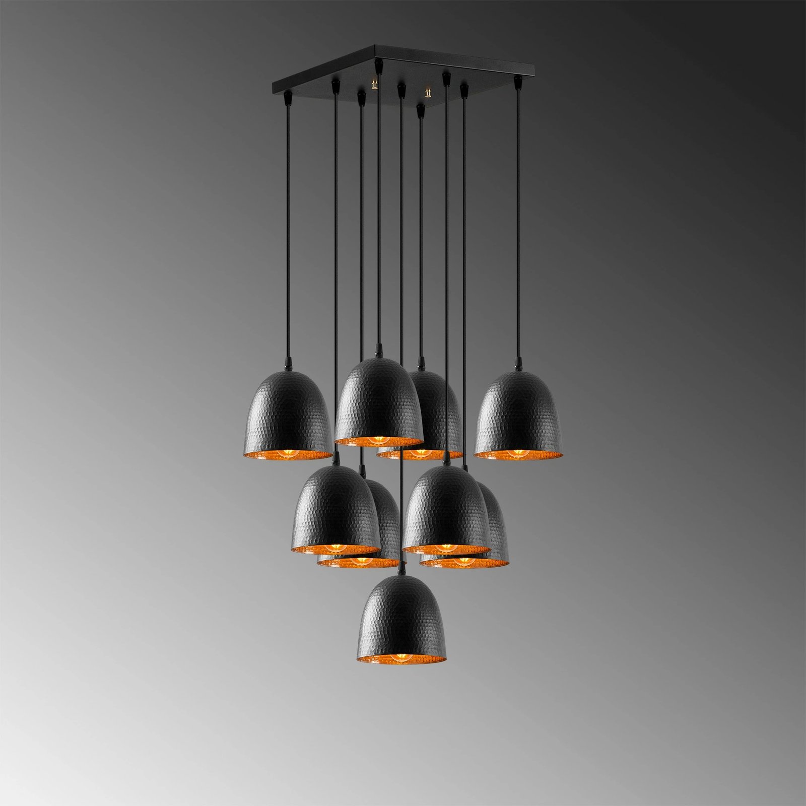 Llambë tavani Opviq Tattoo - 6191, ngjyrë e zezë, moderne