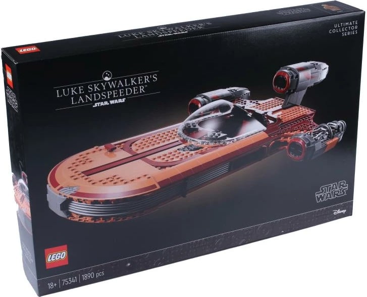 Set LEGO Star Wars Luke Skywalker’s Landspeeder 75341, Ultimate Collector Series, 1890 pjesë, 18+