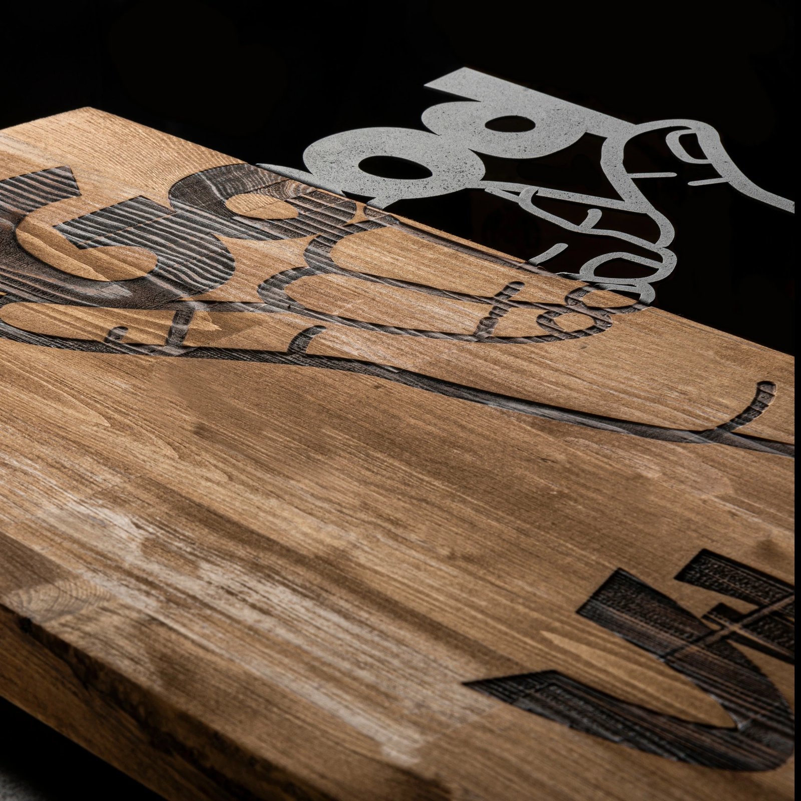 Aksesor dekorativ për mur, dru, Wallity, Good Vibes Aksesor dekorativ për mur, dru, Wallity, Good Vibes