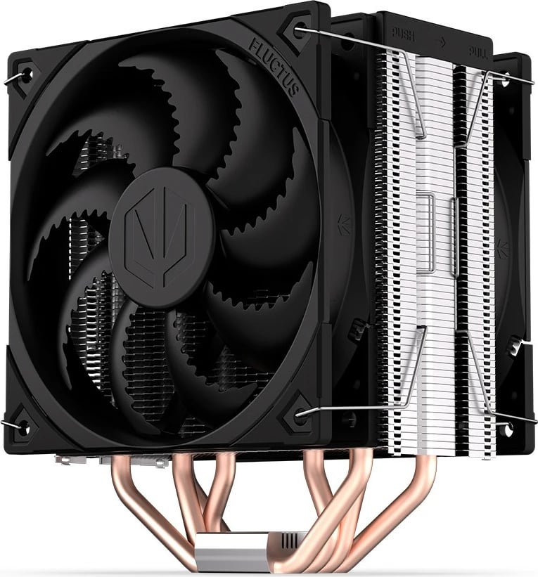 Ftohës procesori Endorfy Fera 5 Dual Fan, EY3A006, 2 ventilatorë, 12 cm, për socket Intel/AMD, i zi