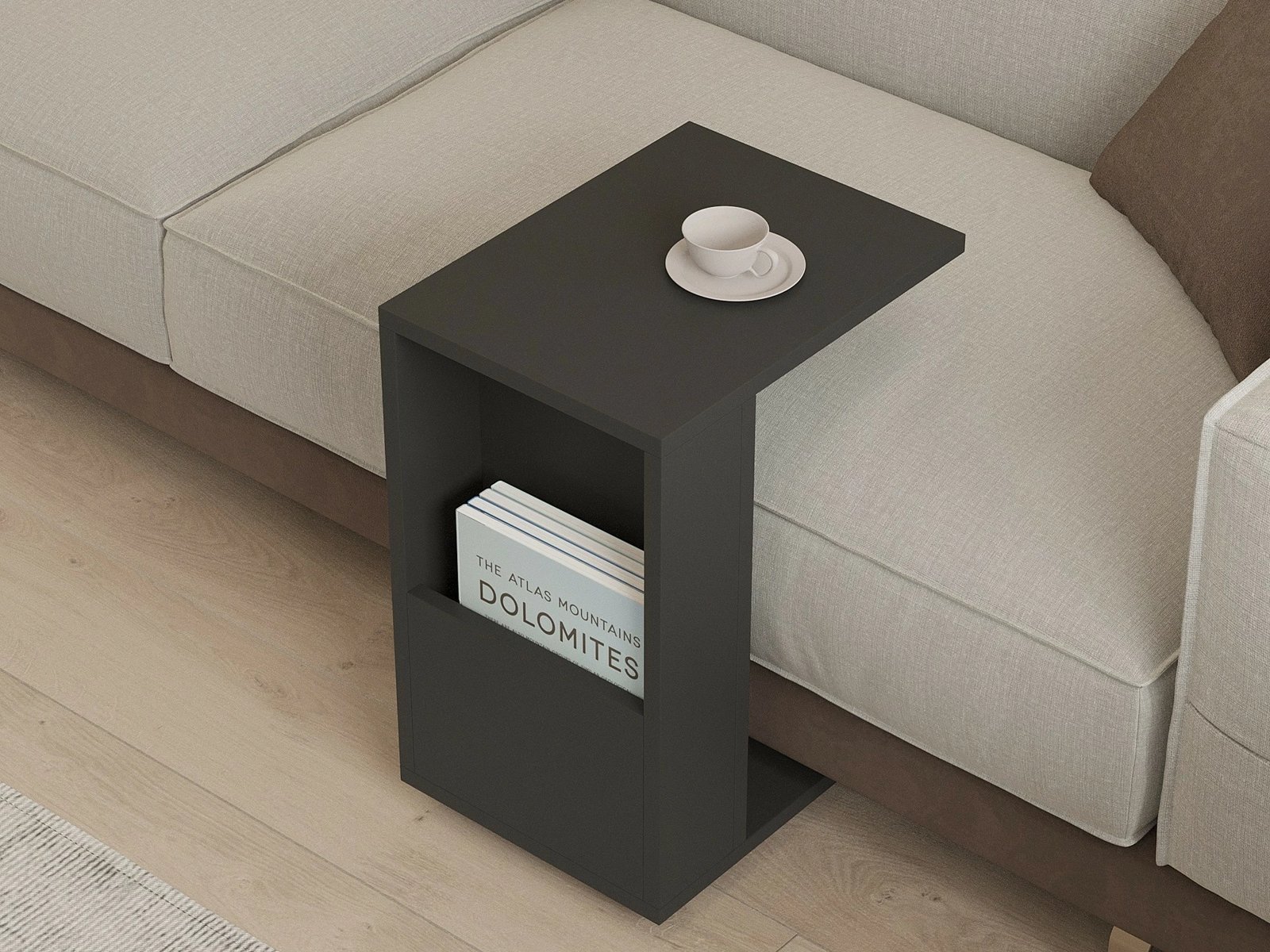 Tavolinë anësore Hanah Home, Star, ngjyrë antracit