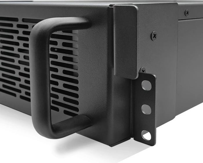 UPS Qoltec 52287, 3kVA 3000W, për rack, LCD, online, e zezë