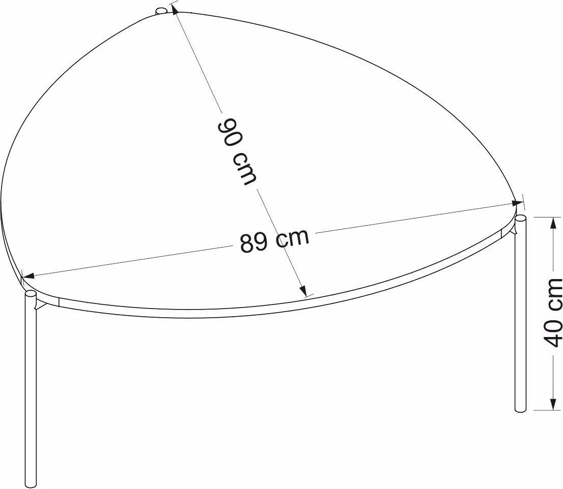 Tavolinë kafeje Lenny, ngjyrë arre, Hanah Home