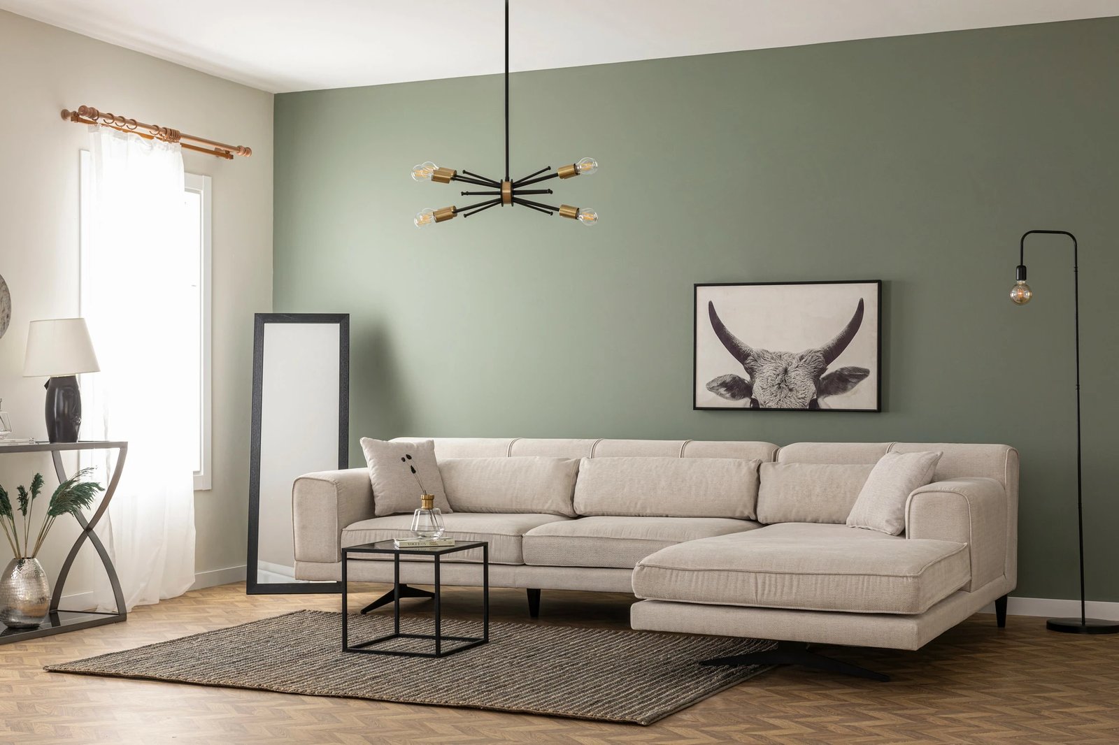 Këndore Jivago, e djathtë, bezhë, Atelier del Sofa