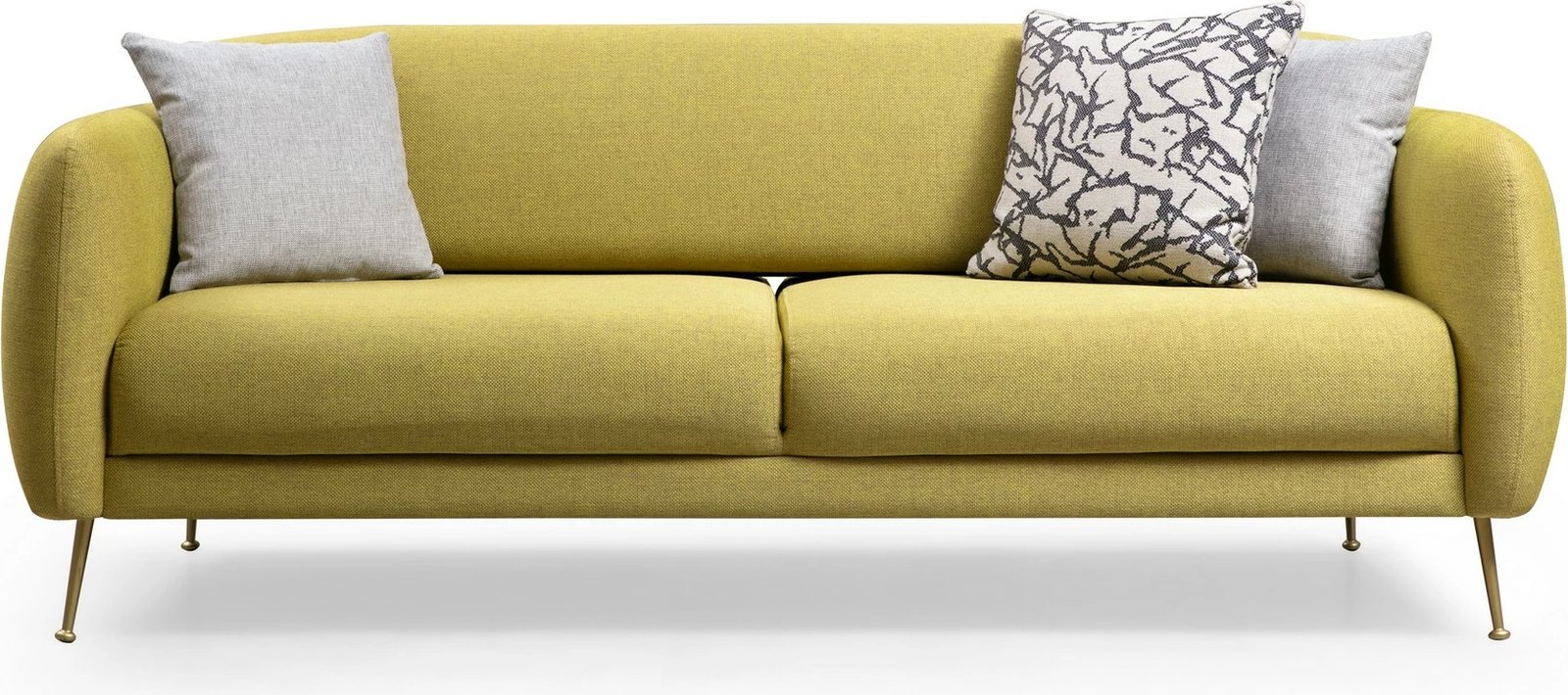 Divan-krevat 3 vendësh, ngjyrë e verdhë, Sevilla, Atelier del Sofa