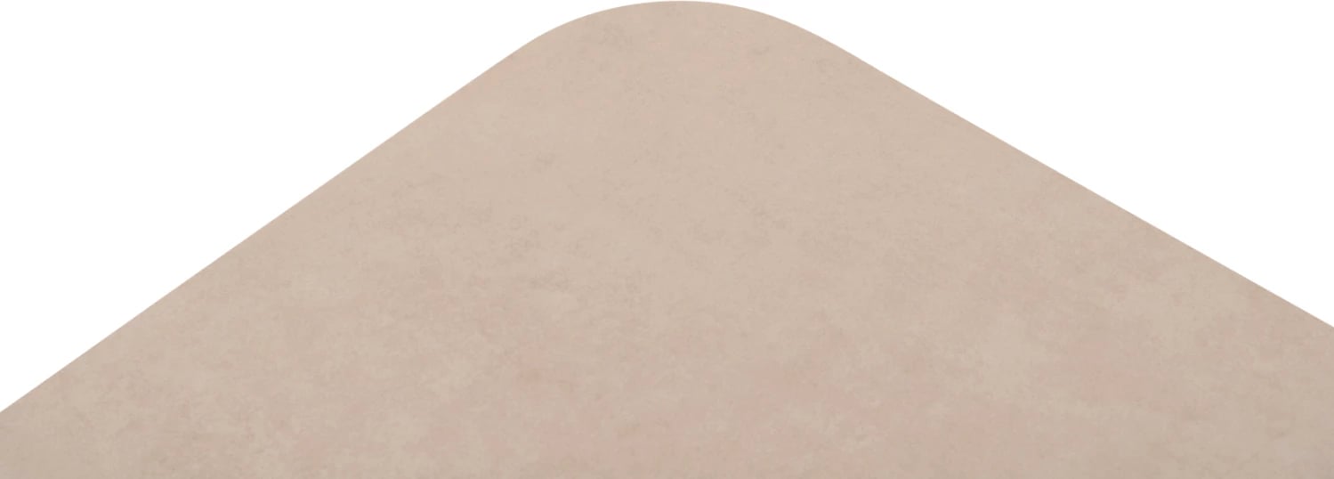 Set salloni për jashtë, 4 pjesë, kornizë alumini, ngjyrë krem, jastëkë bezhë, mbështetëse teak, tavolinë me sipërfaqe guri të sinterizuar, Candeo ETERNITY