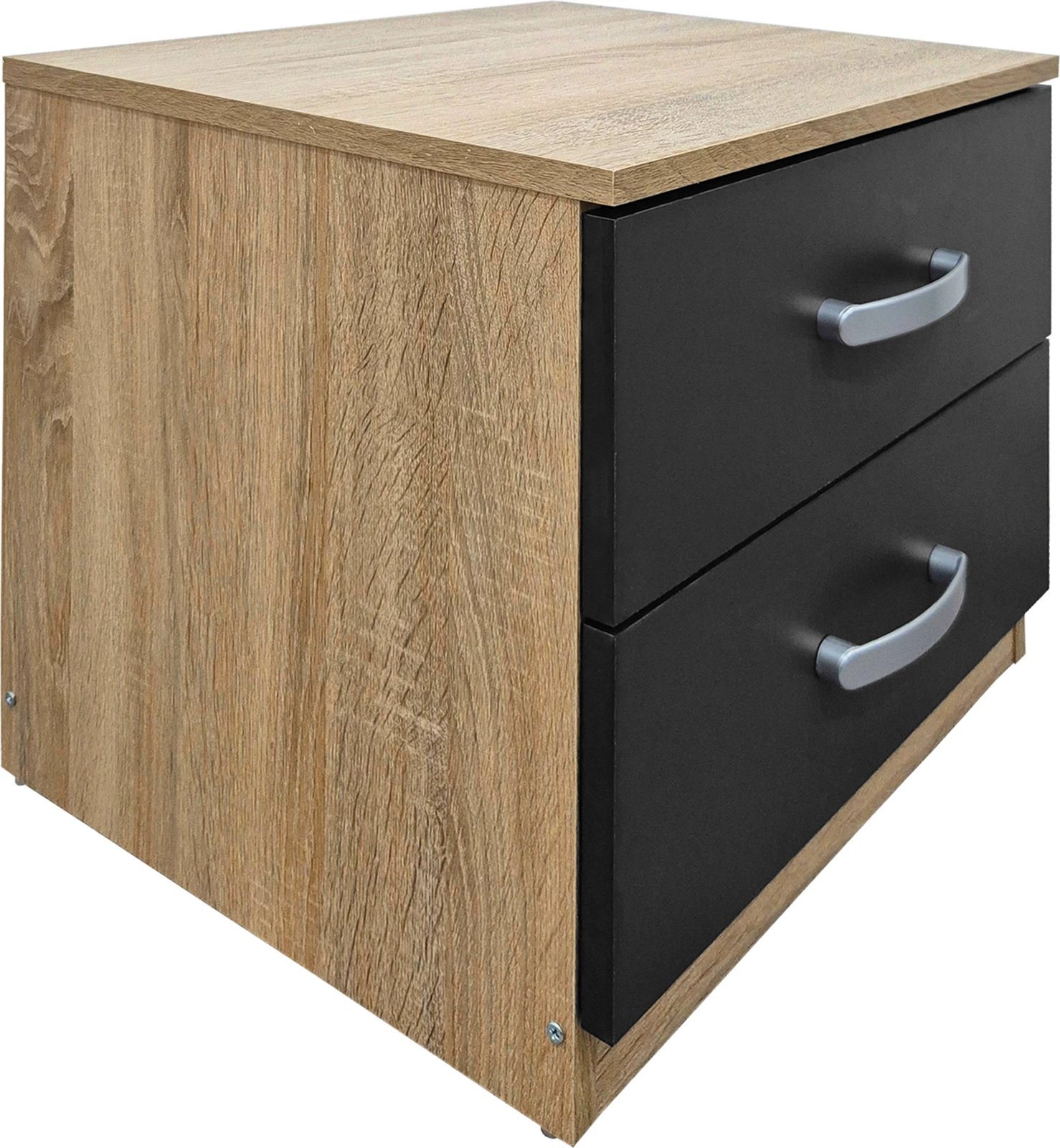 Set dhome gjumi Athos, sonoma-antracit, krevat 90x190cm, 2 pjesë