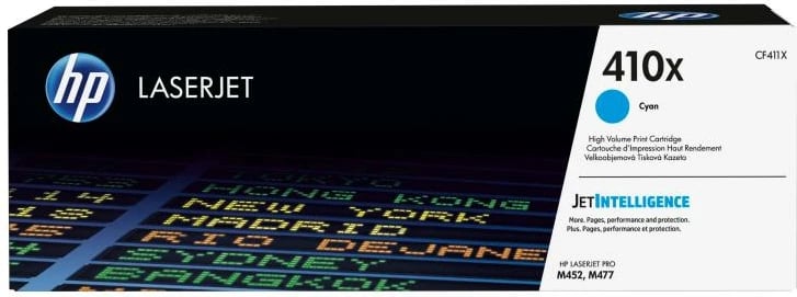 Toner, HP, 410X (CF411X), rendiment i lartë 5000 faqe, Cyan