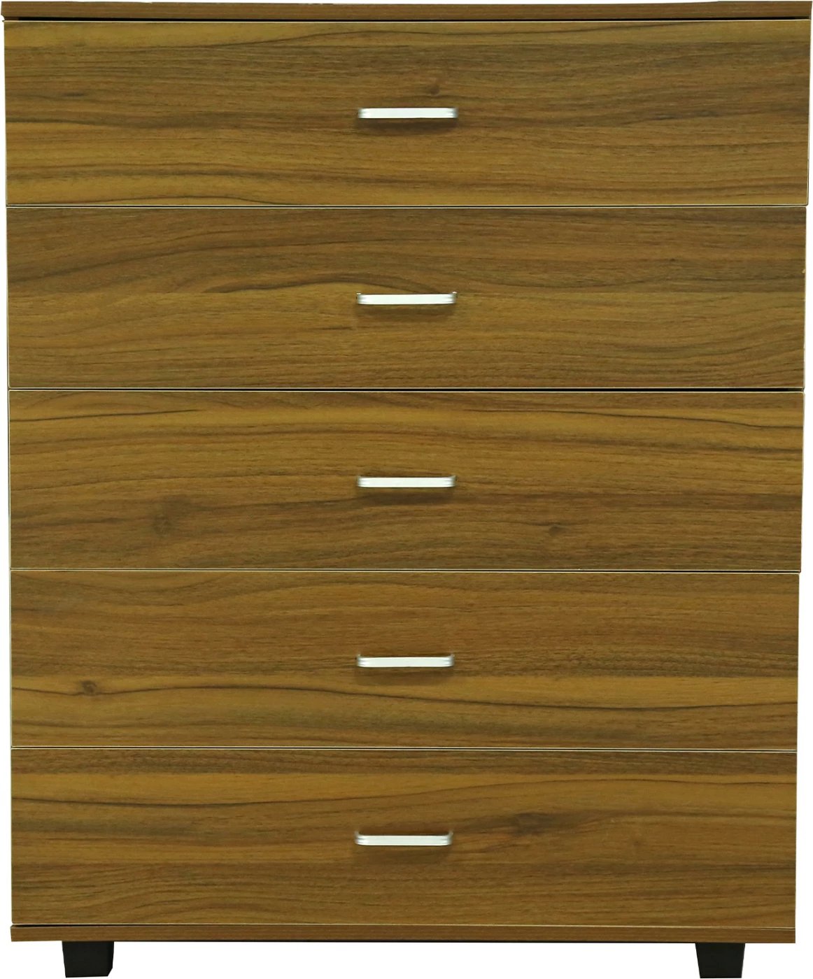 Komodinë me 5 sirtarë, ngjyrë arre, THORG FH8995.02, 80Χ40Χ100H cm