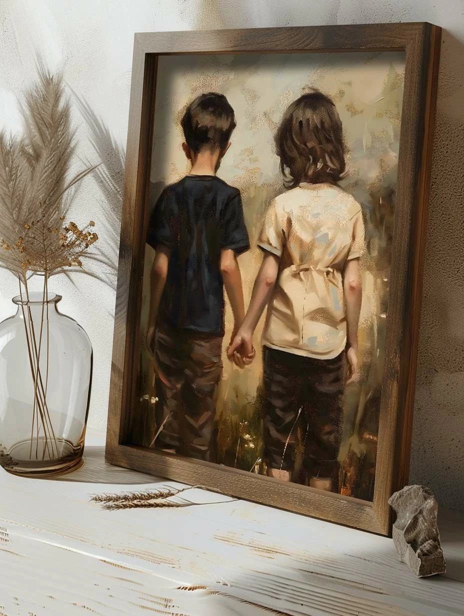 Pikturë dekorative me kornizë MDF, Wallity, GE237-L, shumëngjyrëshe