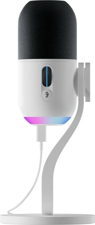 Mikrofon tavoline Logitech G Yeti GX, RGB, USB, 24 bit, 96 kHz, bardhë/zi