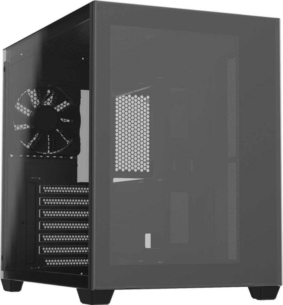 Kasë FSP CMT380 RGB, Midi Tower, xham, ndriçim RGB, e zezë
