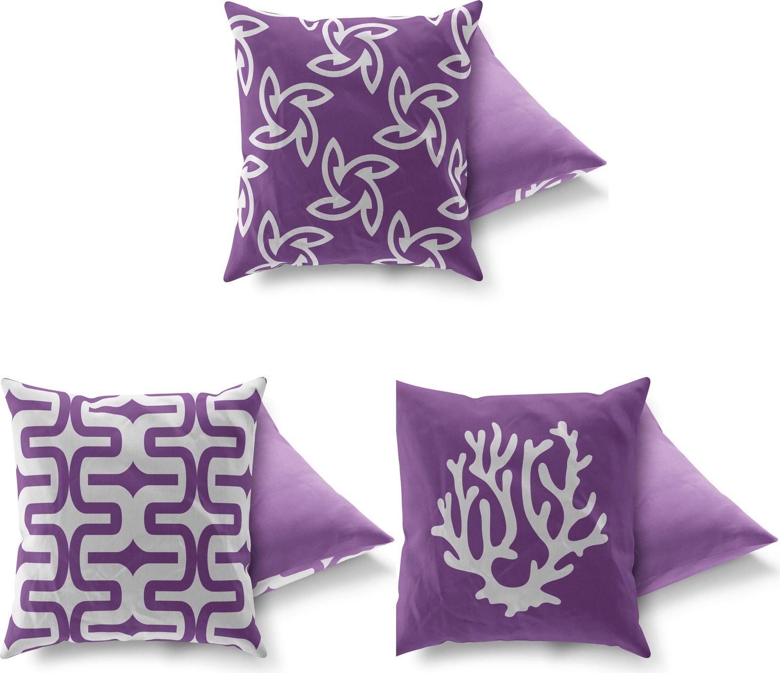 Set jastëkësh dekorativ (3 copë), Evila Originals, AC-4139-4103-4152