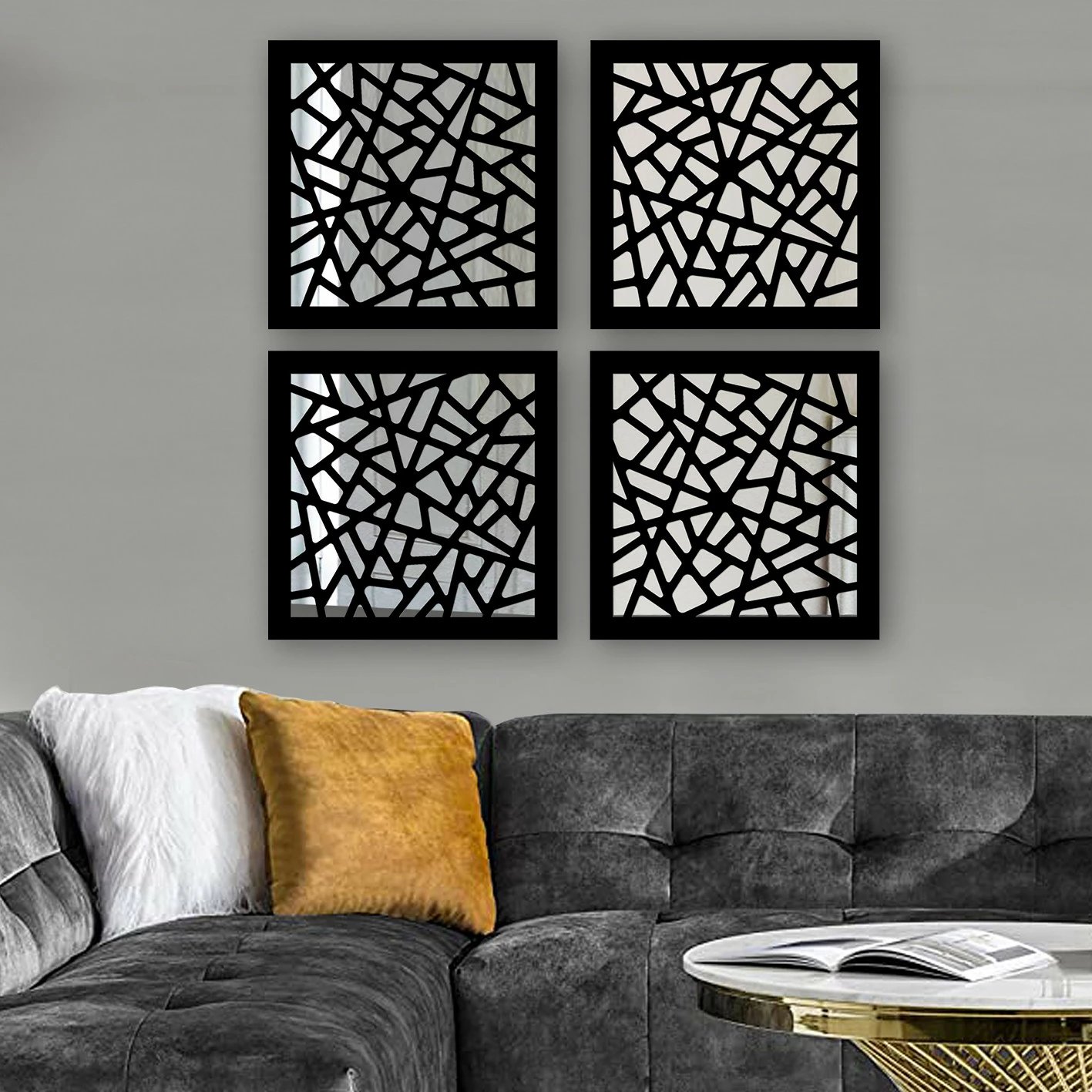 Set pasqyrash (4 copë), Wallity, SYH788848474