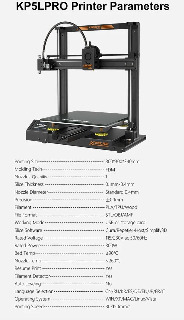 Printer 3D Kingroon KP5Pro