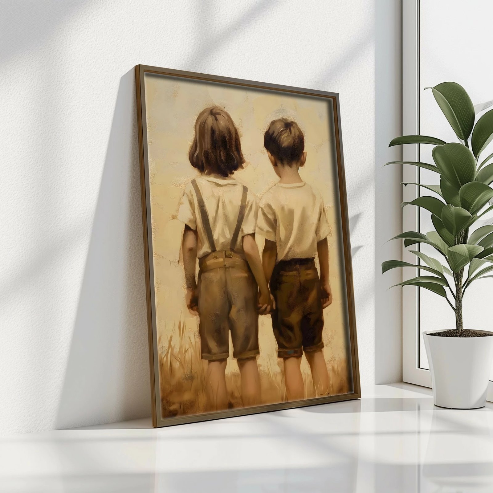 Pikturë dekorative me kornizë MDF, Wallity, GE232-L, shumëngjyrëshe, 35x47x3.5cm