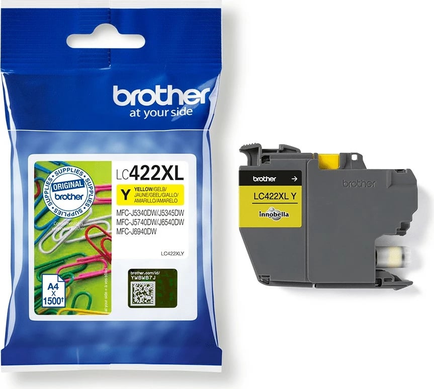 Toner Brother LC-422XLY, 1500 faqe, Verdhë