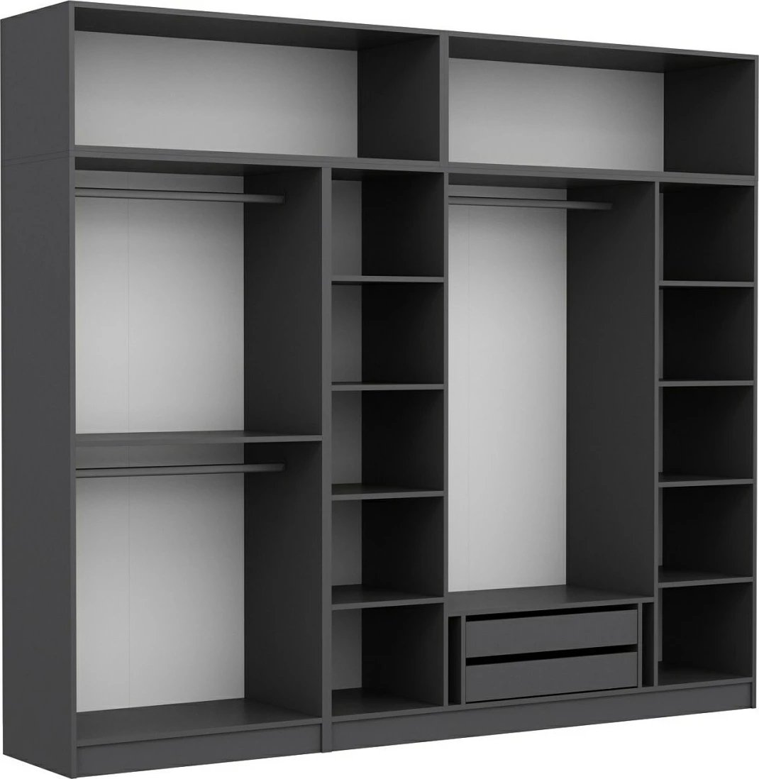 Dollap për dhomë gjumi, ngjyrë antracit, Skye Decor - 5175