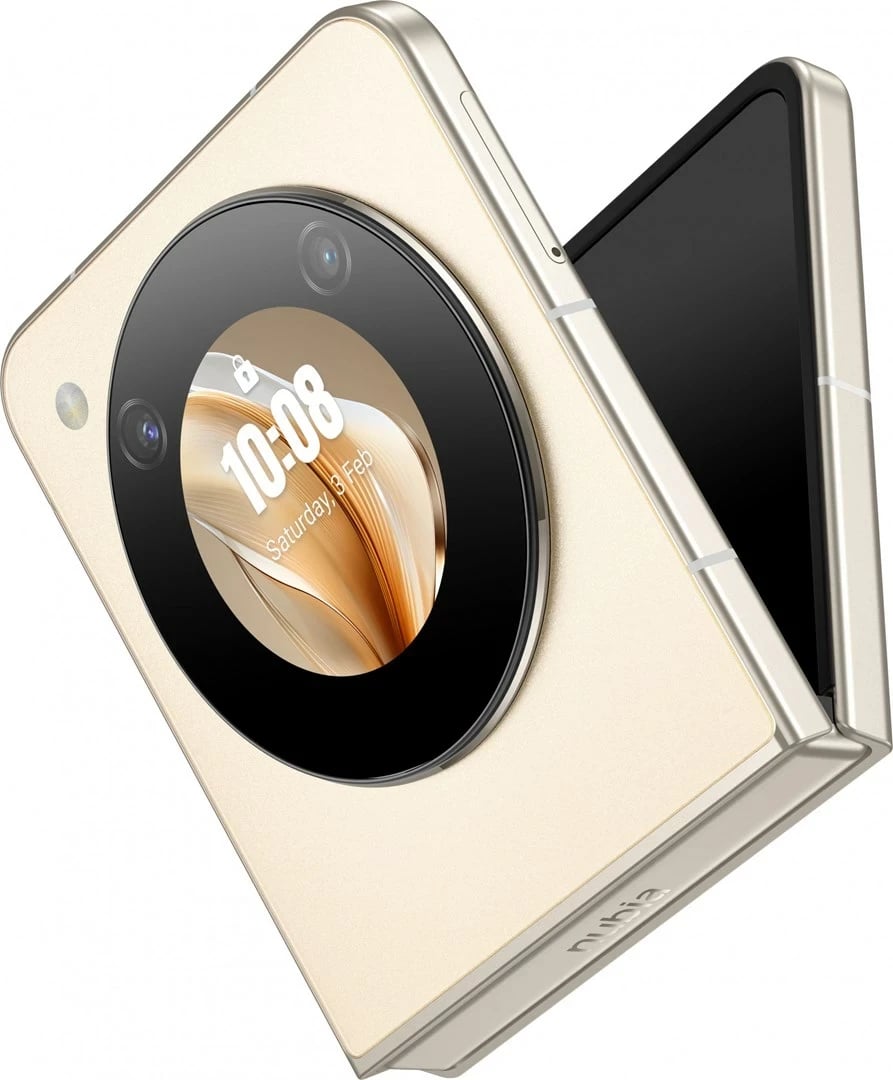 Celular Nubia Flip 5G, 6.9", Android 13, 8 GB RAM, 256 GB, Gold