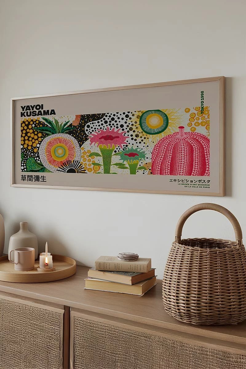 Pikturë dekorative me kornizë, Wallity, Artsmdfyty6-3370, shumëngjyrëshe, 33x70cm