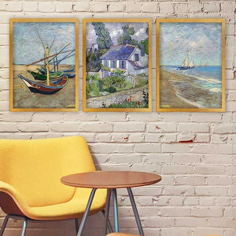 Pikturë dekorative me kornizë (3 copë), Wallity, 3AC_UN3864925_3545