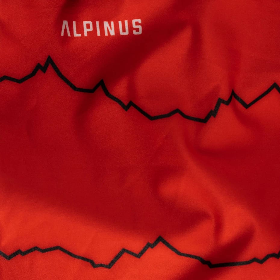 Komin Alpinus unisex, i kuq