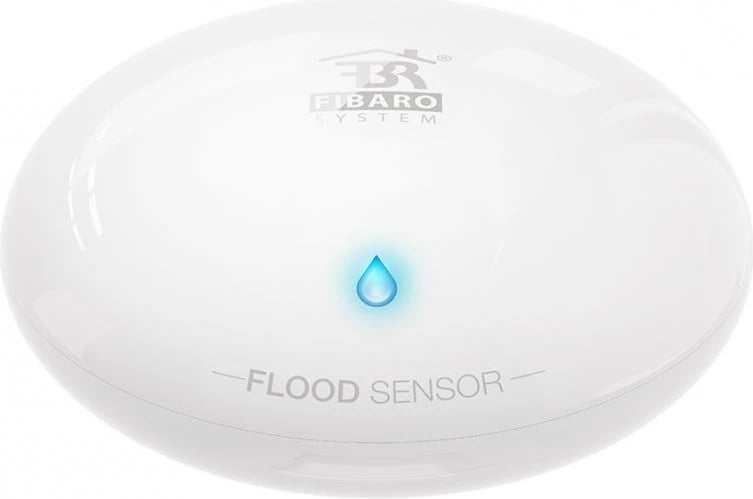 Sensor për përmbytje, FIBARO, FGFS-101 (FGFS101), HomeKit, sensor temperature, bardhë