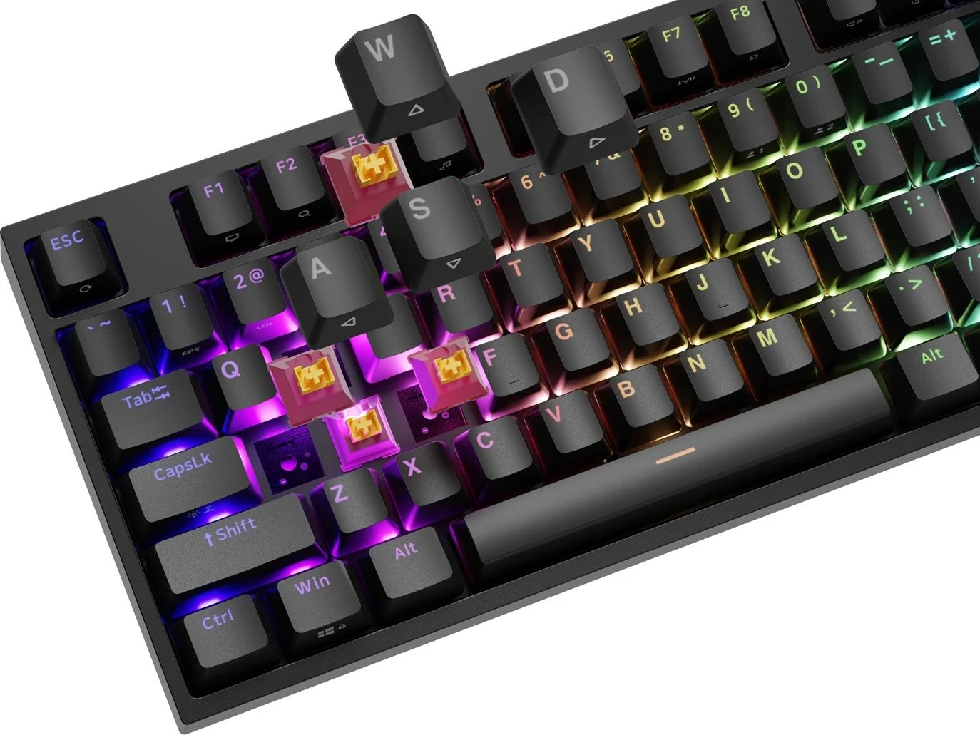 Tastierë mekanike GENESIS THOR 404, USB, RGB, QWERTY, Anglisht, E zezë