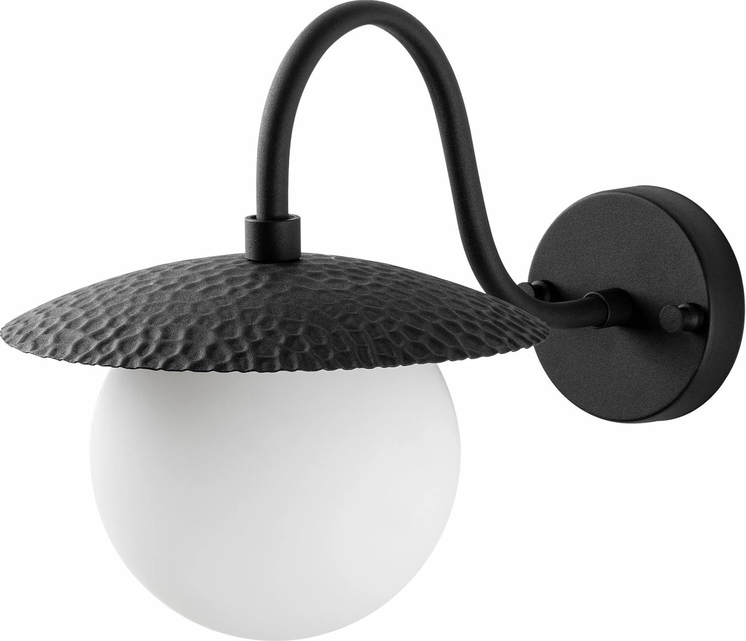 Llambë muri Opviq, Anemon - 15002, metal dhe qelq, e zezë