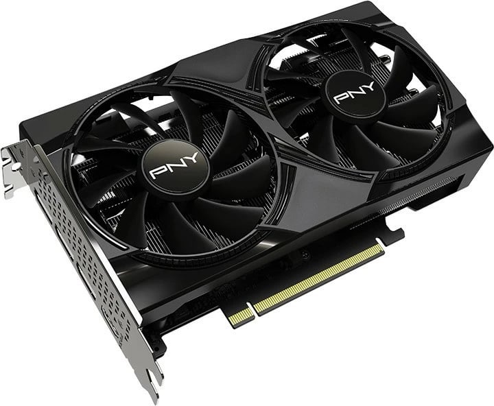 Kartelë grafike PNY GeForce RTX 5060 OC, 8GB DDR7, PCI-E 8x, Dy ventilatorë, E zezë