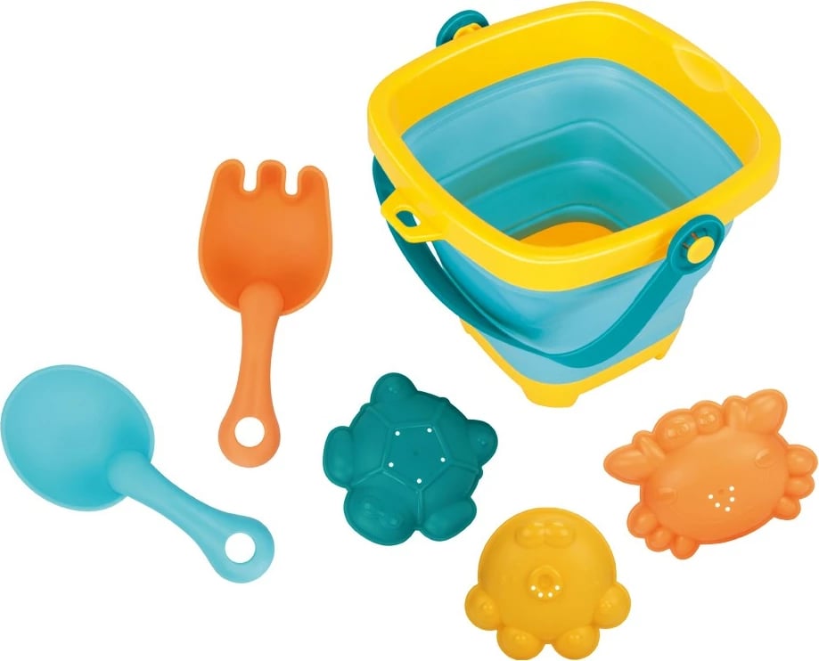 Set lodrash plazhi me kovë palosëse BABY MIX 5 pjesë shumëngjyrëshe