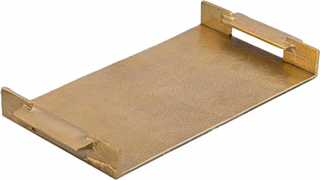 Tabaka shërbyese HOST TOUCH, alumin, ngjyrë ari, 46x22x4.5cm