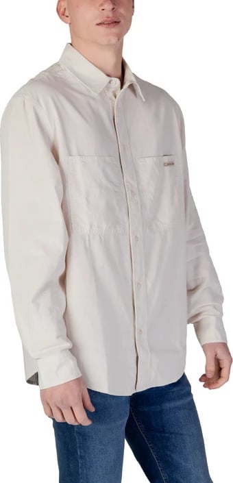 Këmishë Calvin Klein Jeans për meshkuj, beige