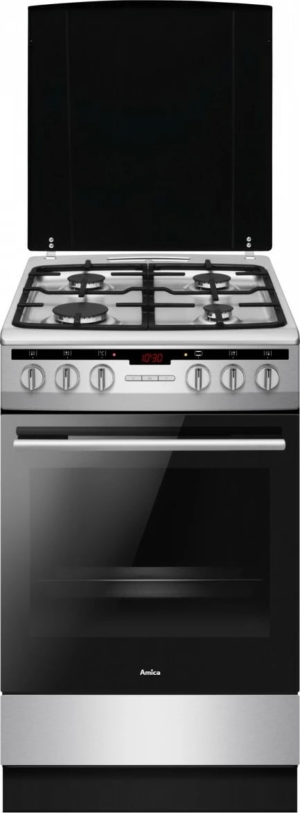 Furrë dhe pianurë Amica 57GE3.33HZpTaDA(Xx), 66L, inox, gaz dhe elektrik Furrë dhe pianurë Amica 57GE3.33HZpTaDA(Xx), 66L, inox, gaz dhe elektrik