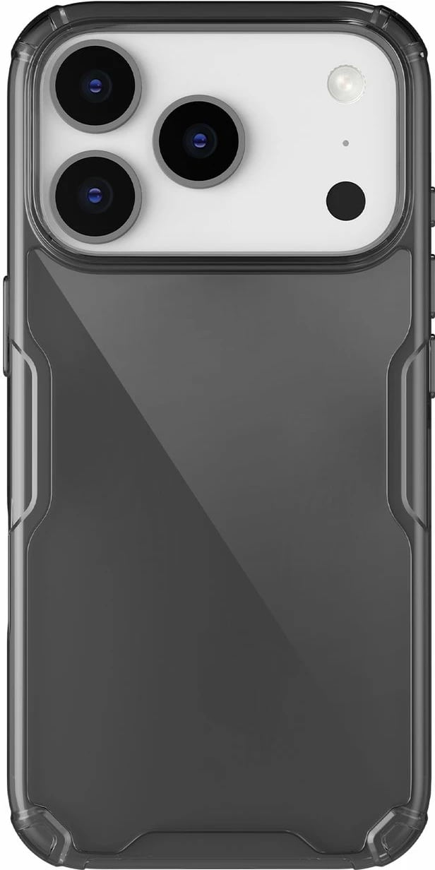Mbështjellës Nillkin Nature TPU Pro për iPhone 17 Pro, gjysmë-transparent, i zi