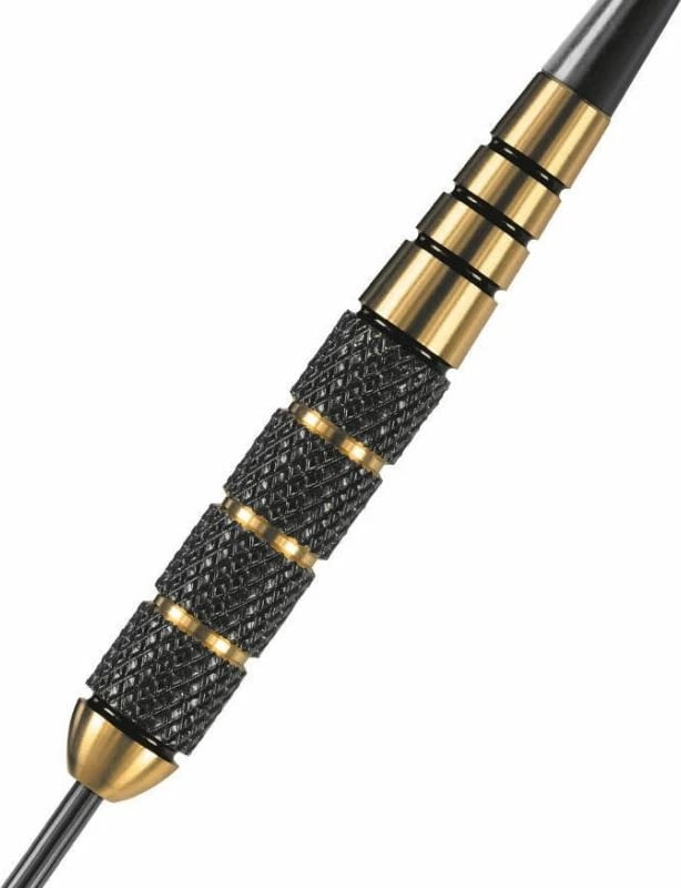 Shigjeta steeltip Harrows, unisex, të zeza dhe të arta