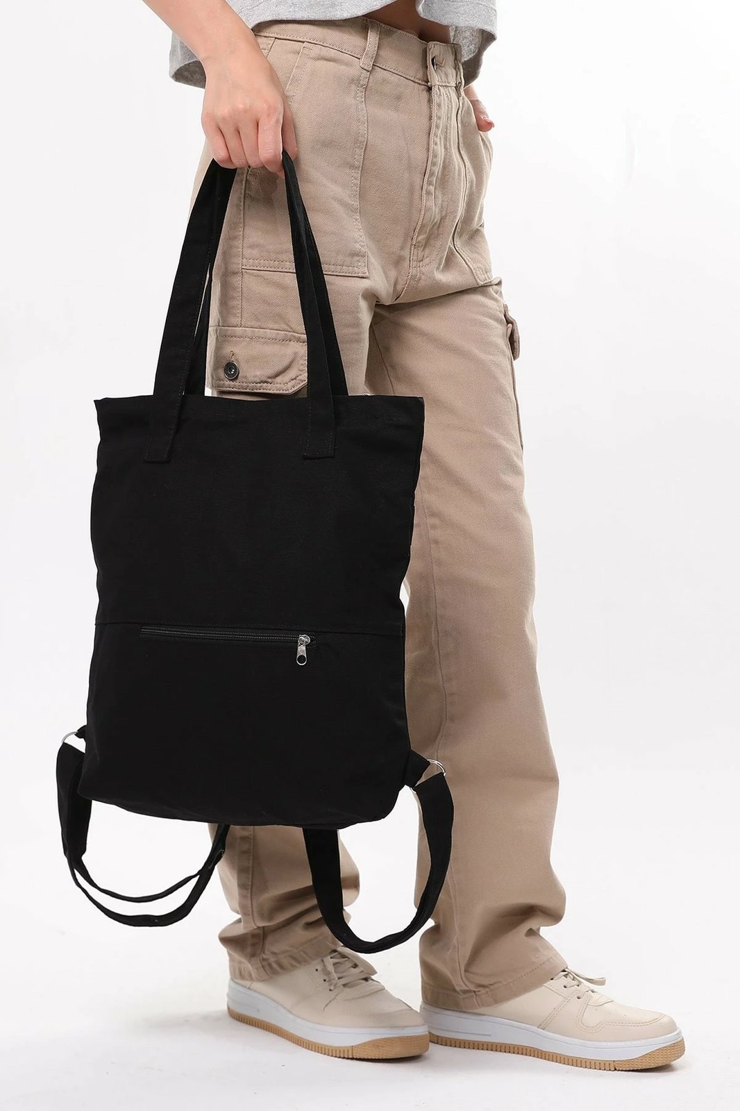 Çantë tote Zoozie Bags, e zezë, 35x40x8cm