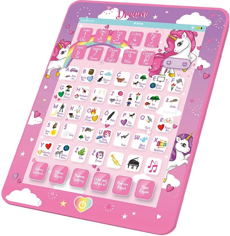 Tablet edukativ Lexibook Unicorn JCPAD002UNIi17, për fëmijë, rozë