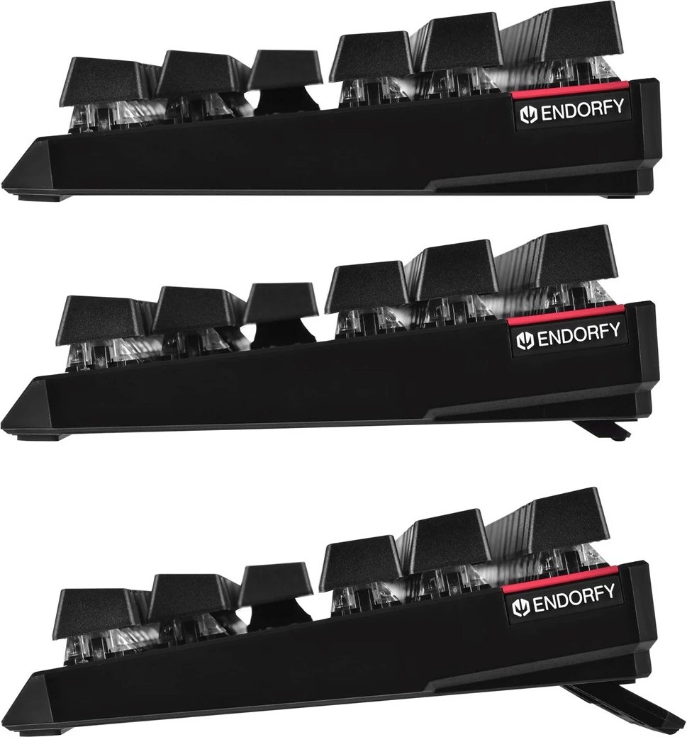 Tastierë gaming, Endorfy, TKL, RGB, e zezë 