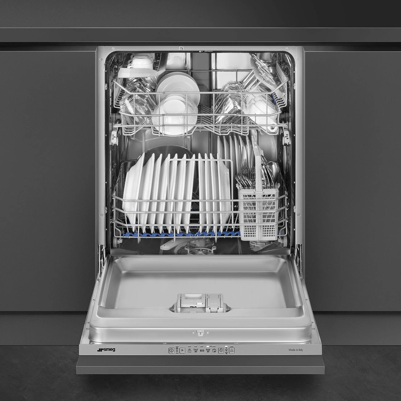 Enëlarëse montuese SMEG STL281DS, 13 sete, 60 cm