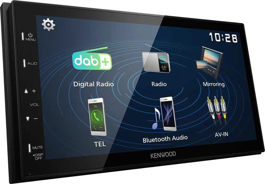 Radio makine Kenwood DMX129DAB, Bluetooth, DAB+, USB, Ekran 6.8 inç, e zezë