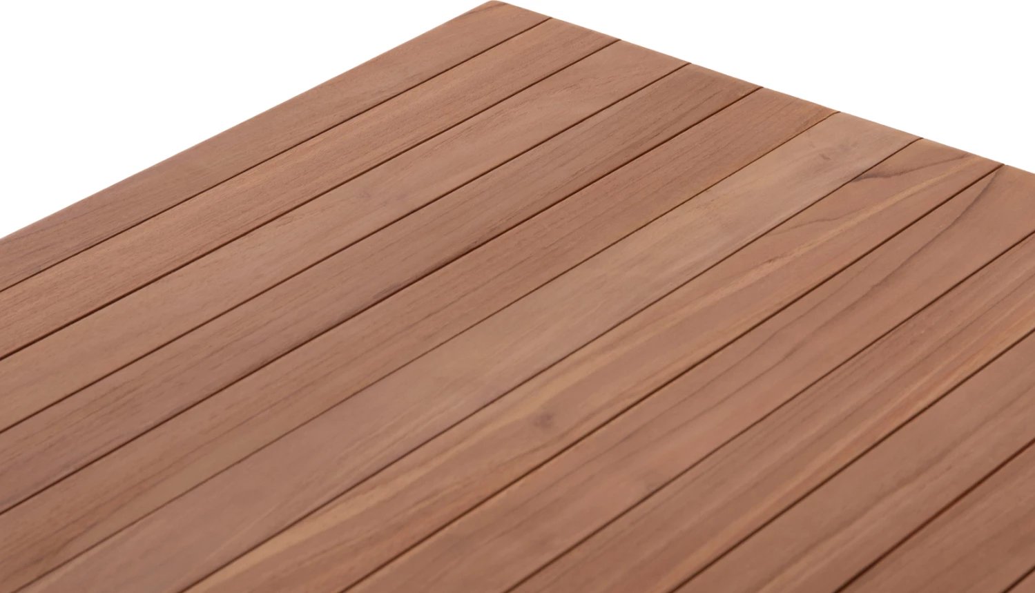 Sipërfaqe tavoline drejtkëndëshe, dru tik natyral, 120x80x4cm