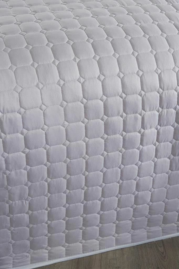 Set mbulesë dysheku dopio, Estiva, ngjyrë gri