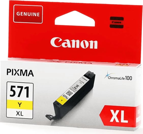 Kartush bojë Canon CLI-571YXL 0334C001 XL 11 ml 680 faqe, e verdhë