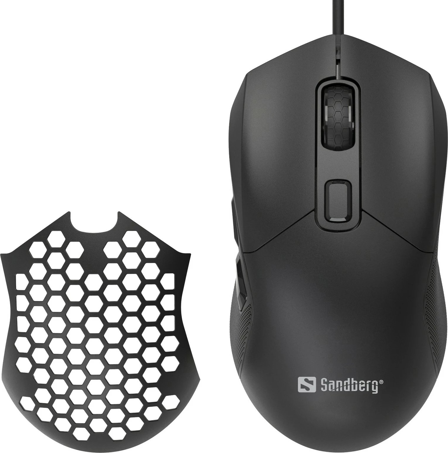 Maus Sandberg FlexCover 6D Gamer, USB Type-A, 12800 DPI, i zi