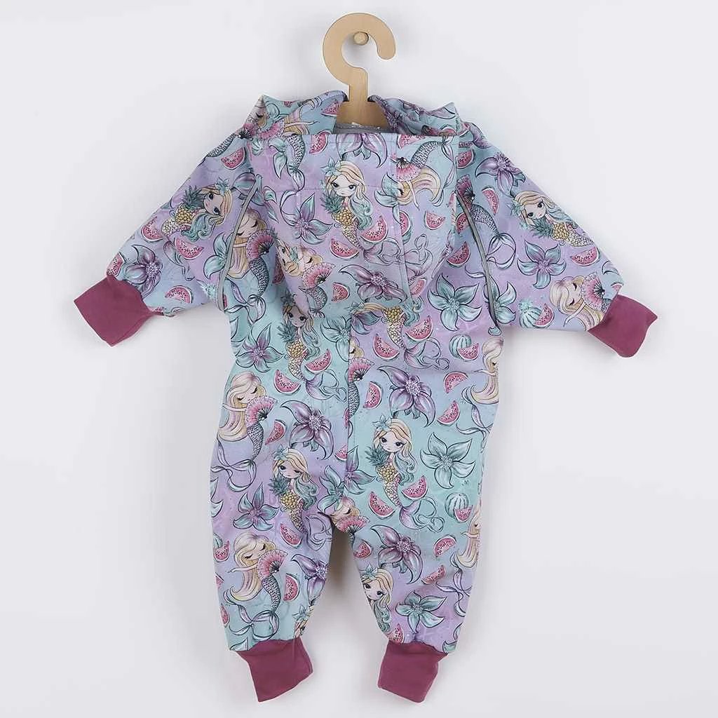 Kombinezon softshell për foshnje, NEW BABY, Mermaids, madhësia 98 (2-3 vjet), rozë