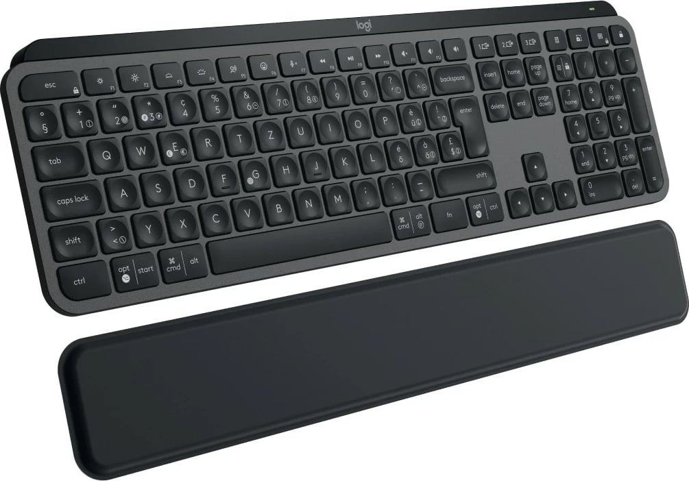 Tastierë Logitech MX Keys S, Wireless, RF Wireless + Bluetooth, QWERTZ, LED, Grafit