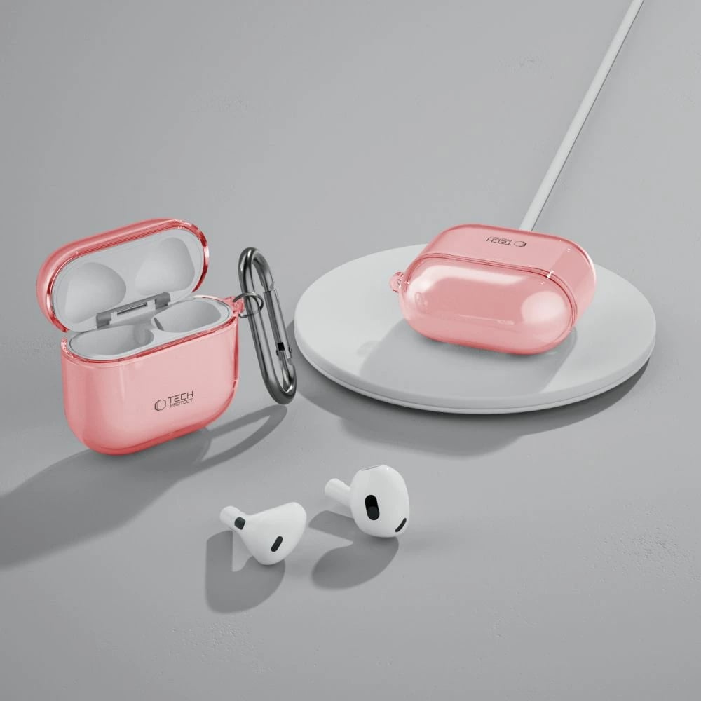Mbështjellës Tech-Protect FlexAir për AirPods 4, Rozë
